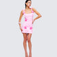 Women's pink mini dress alternate angle – FINESSE