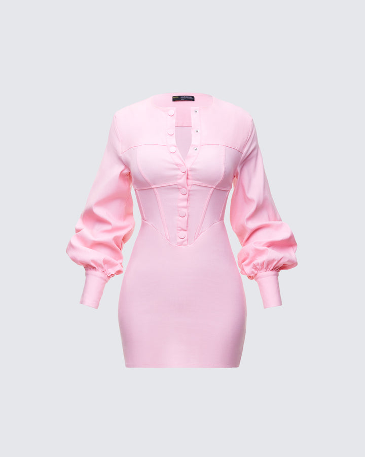Women's pink mini dress – FINESSE