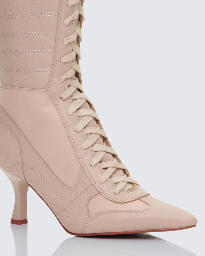Women's blush boots close-up detail – FINESSE