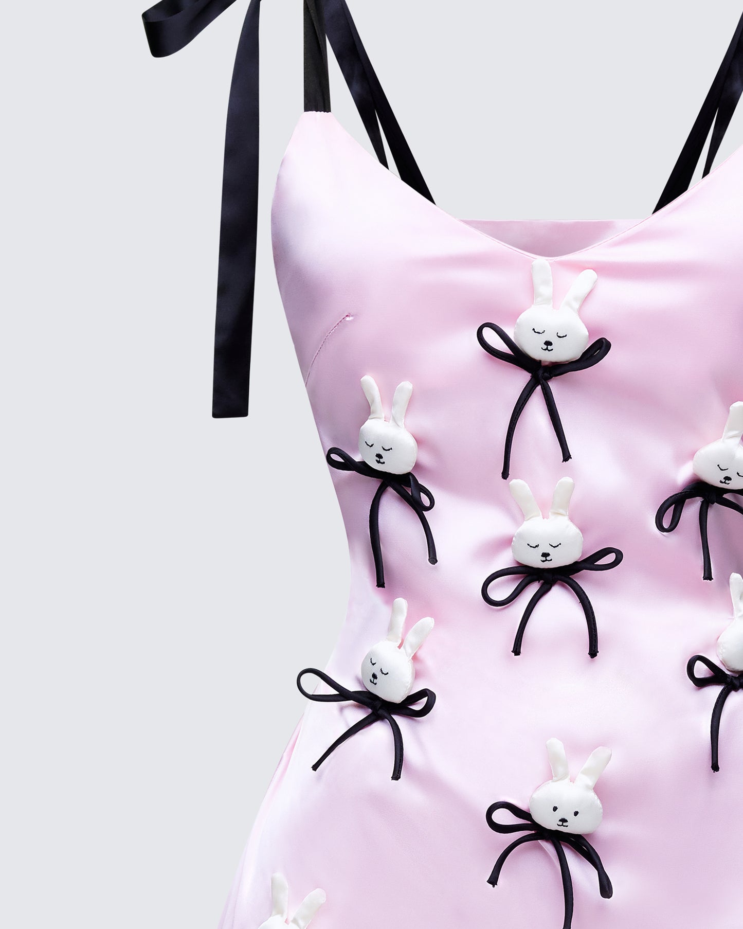 Women's pink slip dress alternate angle – FINESSE