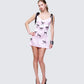 Women's pink slip dress styled on model – FINESSE