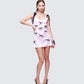 Women's pink slip dress close-up detail – FINESSE