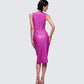 Women's cotton midi dress alternate angle – FINESSE