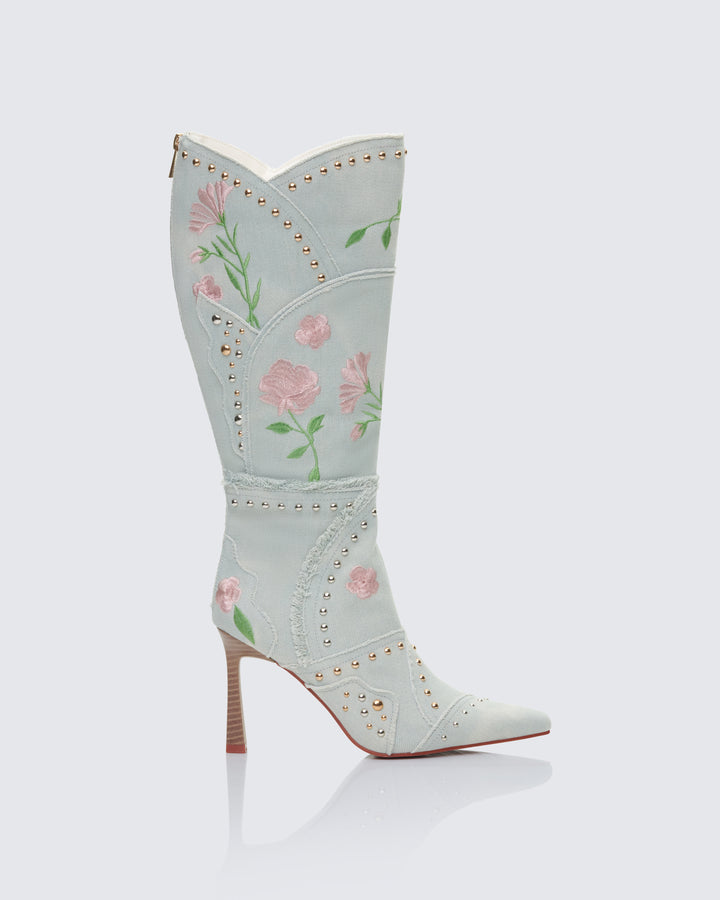 Women's red boots – FINESSE