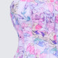 Claudette Lilac Printed Chiffon Corset Top