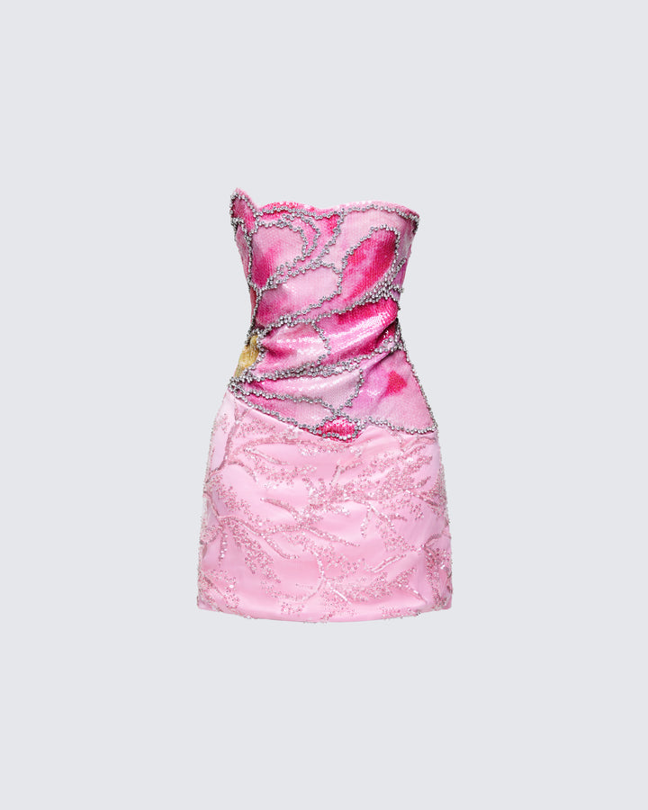 Women's pink dress – FINESSE