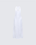 Women's white maxi dress – FINESSE