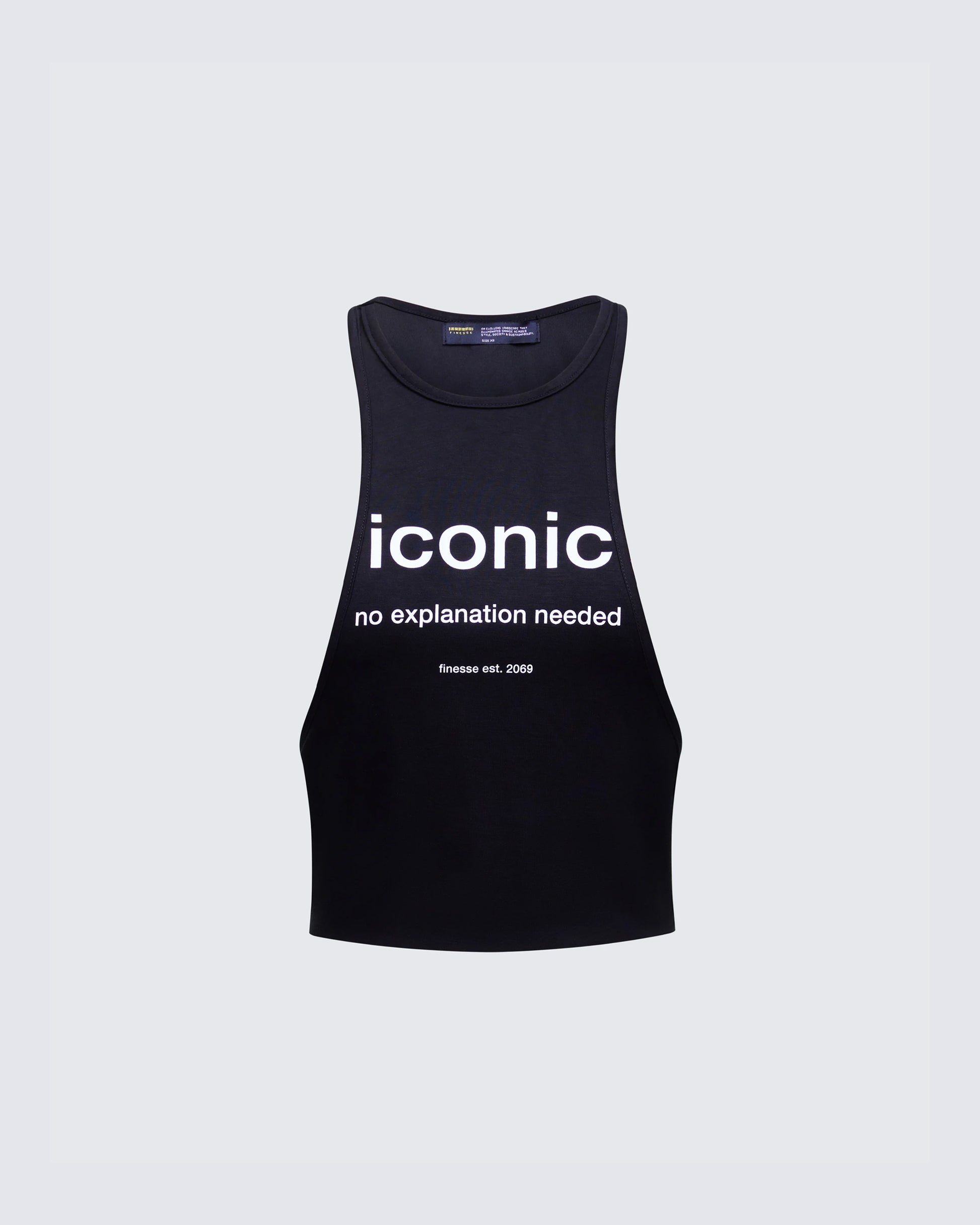 Women's black tank top – FINESSE