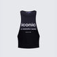 Women's black tank top – FINESSE