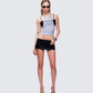 Women's grey tank top alternate angle – FINESSE