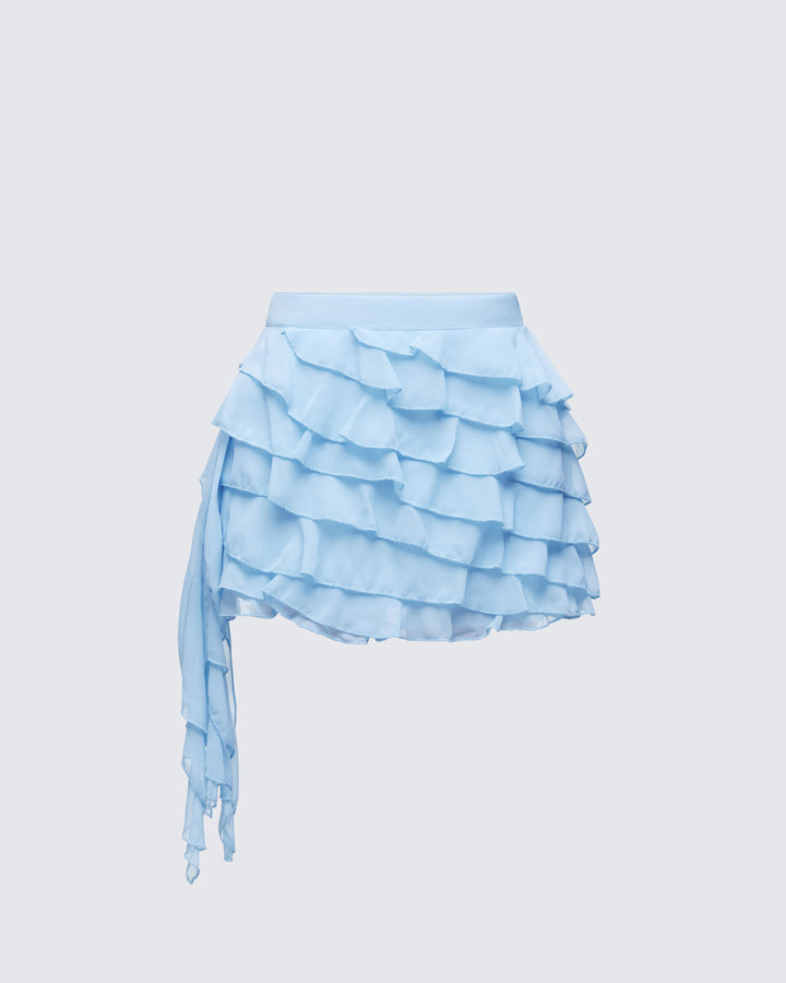 Women's blue matching set alternate angle – FINESSE