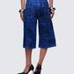 Women's blue cotton bottoms close-up detail – FINESSE