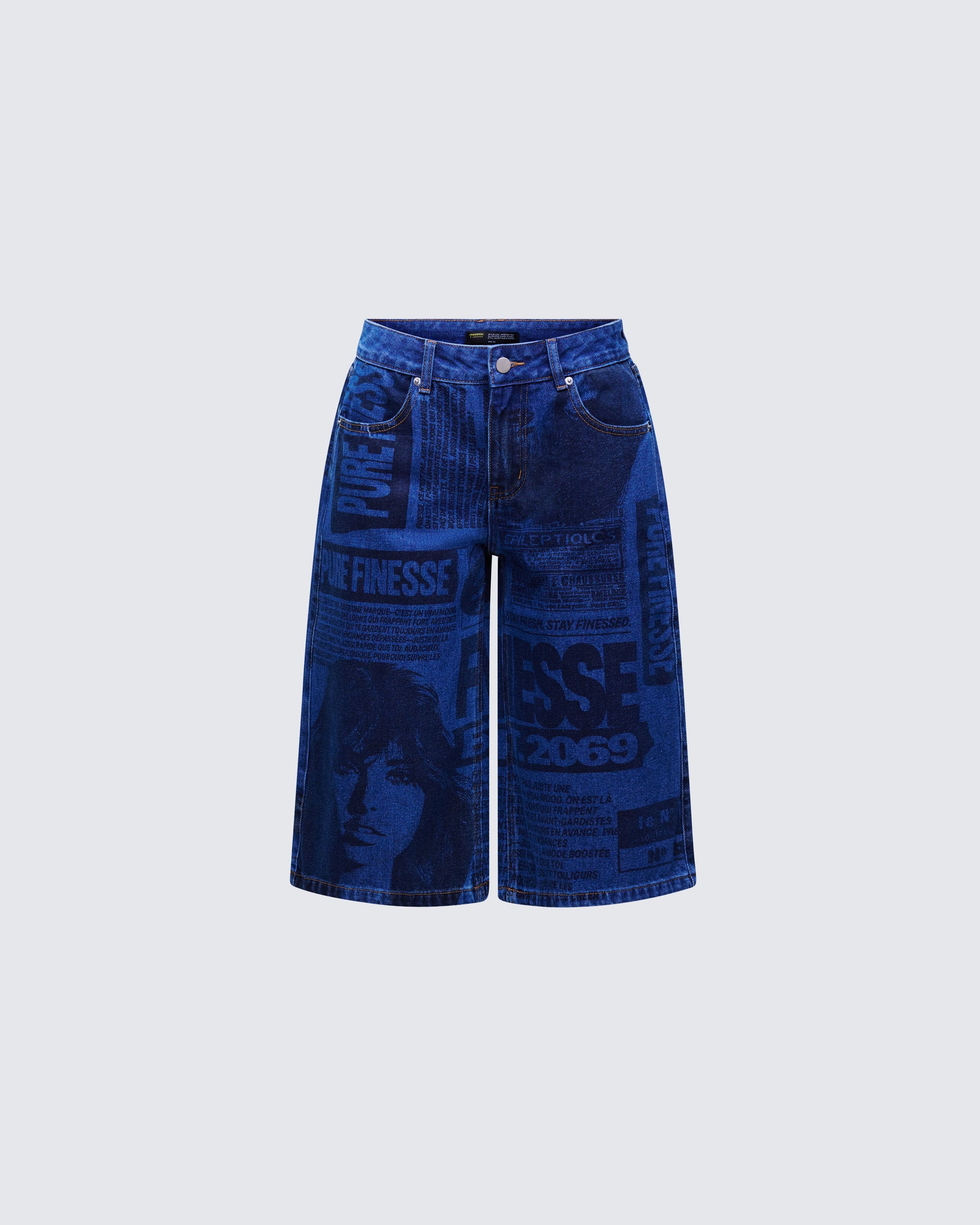 Women's blue cotton bottoms – FINESSE
