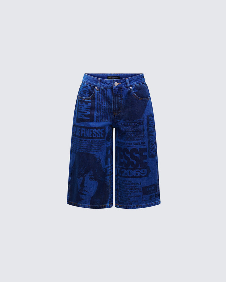 Women's blue cotton bottoms – FINESSE