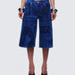 Women's blue cotton bottoms front view – FINESSE
