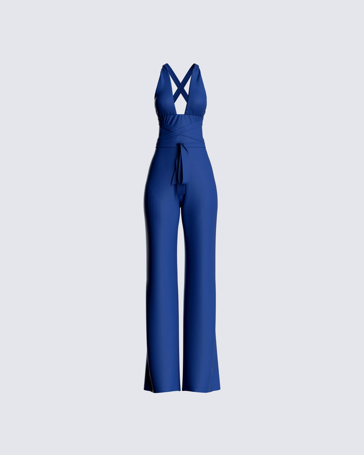 Women's blue jumpsuit – FINESSE