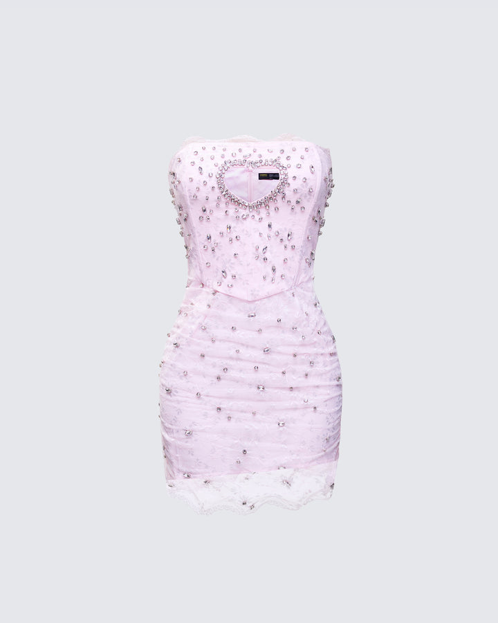 Women's pink mini dress – FINESSE