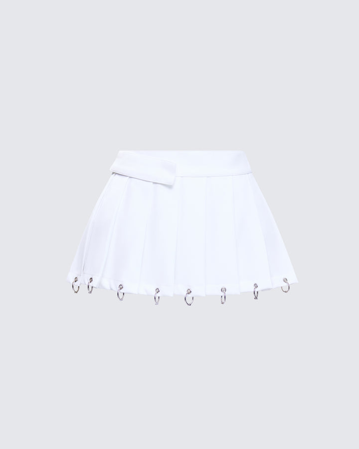 Women's white mini skirt – FINESSE