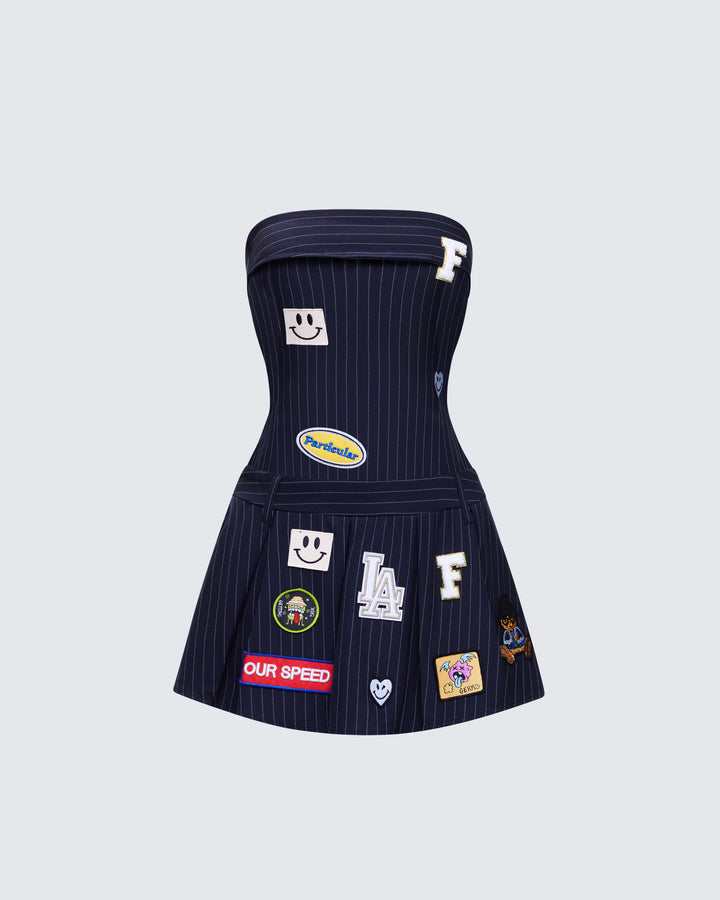 Women's navy mini dress – FINESSE