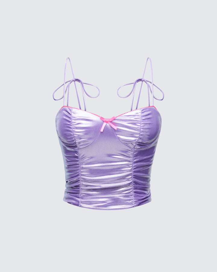 Women's purple top – FINESSE