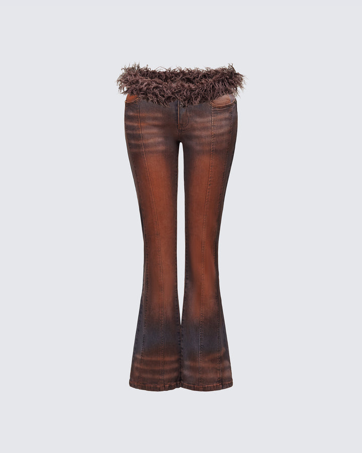 Women's brown cotton bottoms – FINESSE