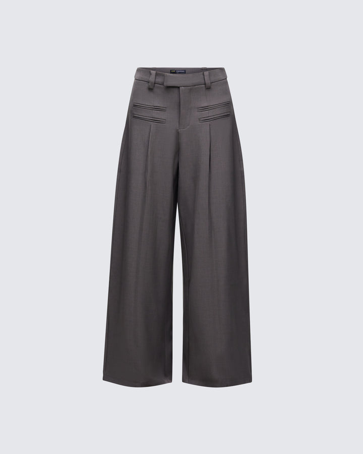 Women's grey trousers – FINESSE