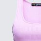 Women's pink tank top alternate angle – FINESSE