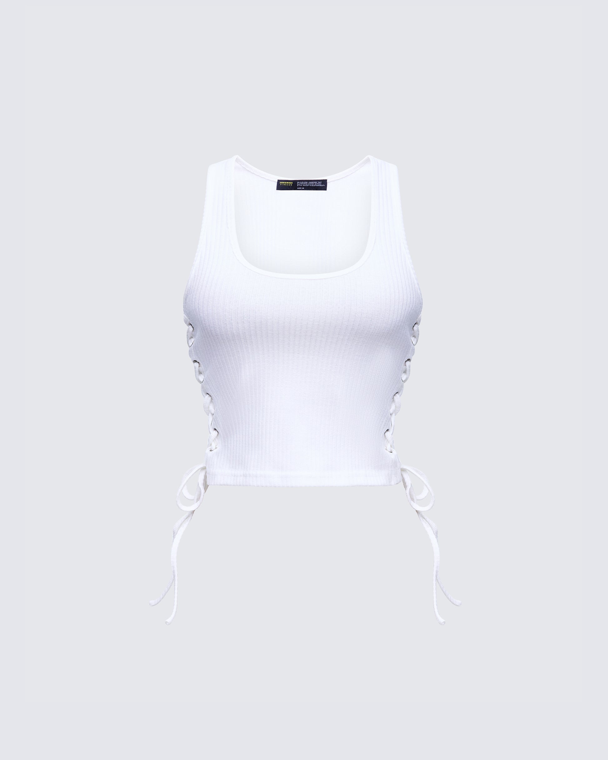 Women's white tank top – FINESSE