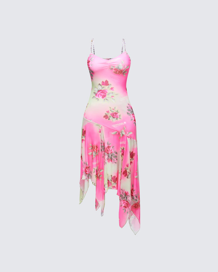 Women's printed midi dress – FINESSE