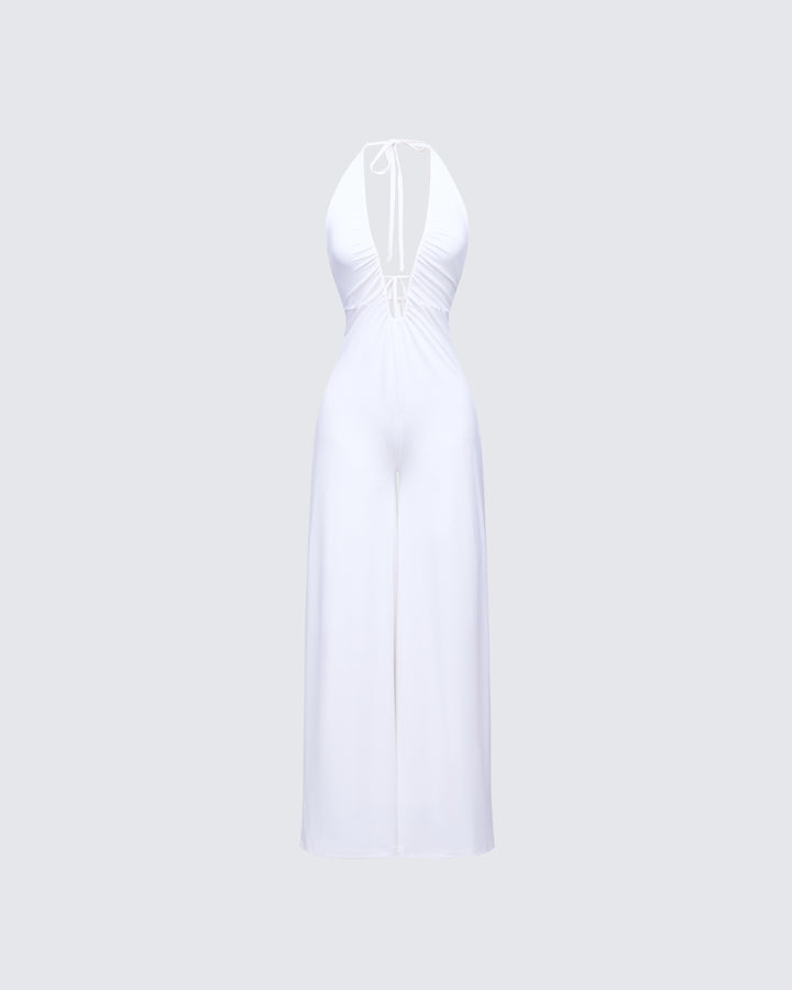 Women's white jumpsuit – FINESSE