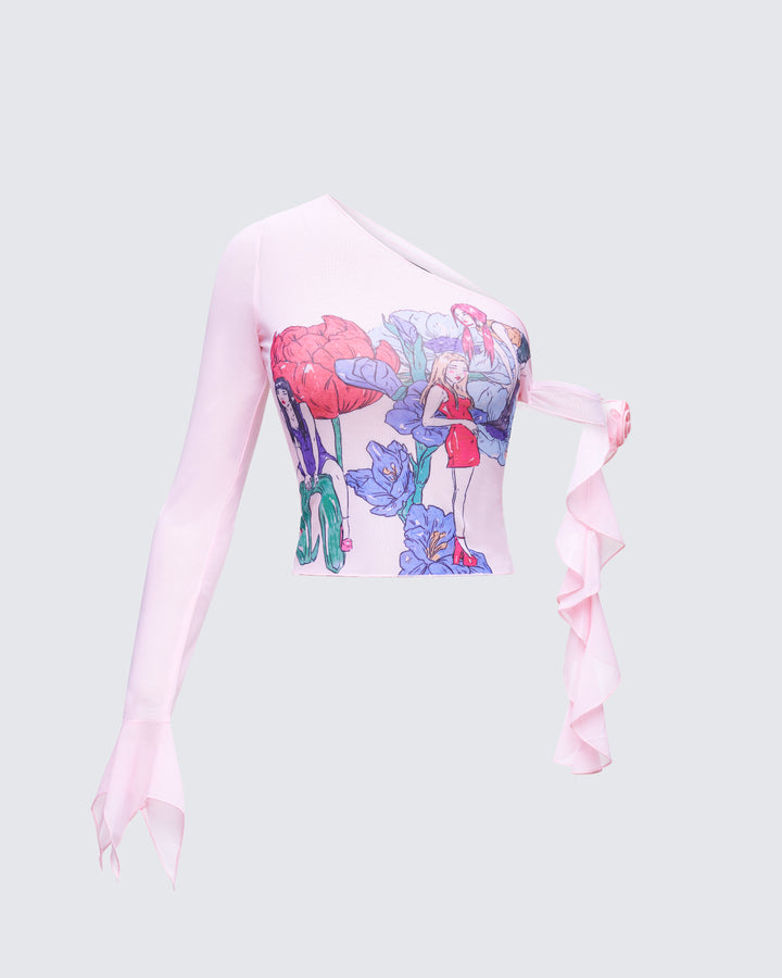 Women's pink top – FINESSE