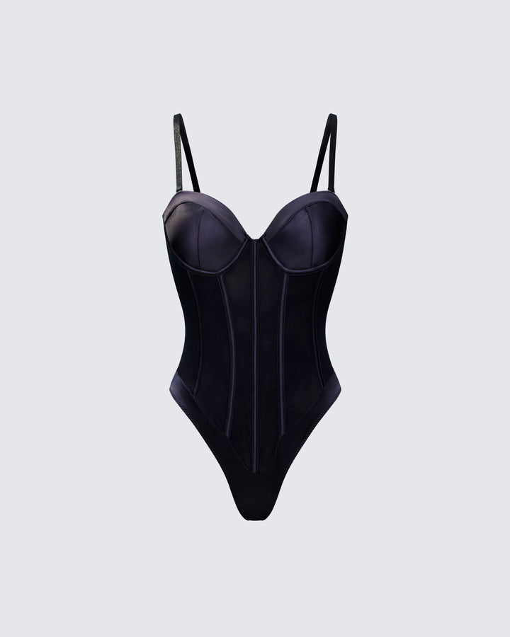 Women's black bodysuit – FINESSE