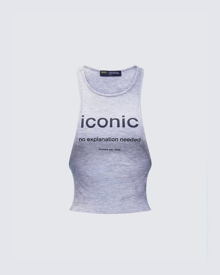 Women's grey tank top – FINESSE