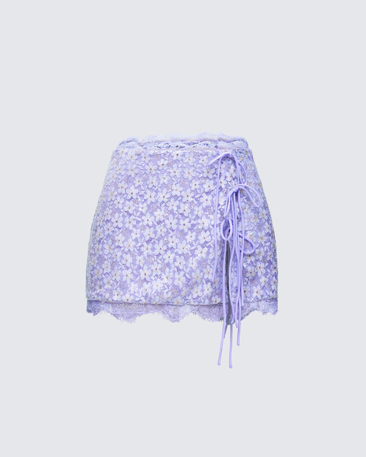 Women's purple mini skirt – FINESSE