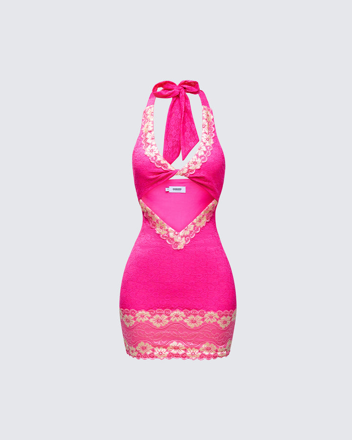 Women's pink mini dress – FINESSE