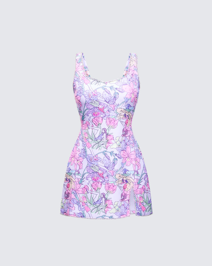 Women's lilac mini dress – FINESSE