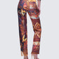 Women's red pants close-up detail – FINESSE
