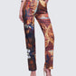 Women's red pants styled on model – FINESSE