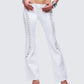 Genoveva Stone Denim Lace Up Jeans