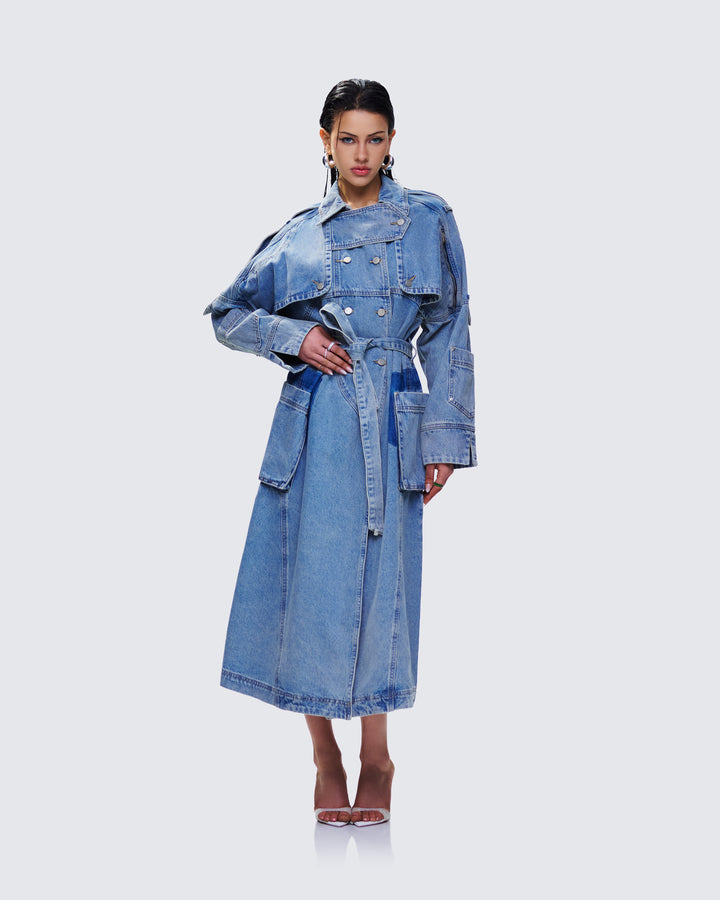 Women's cotton coat close-up detail – FINESSE