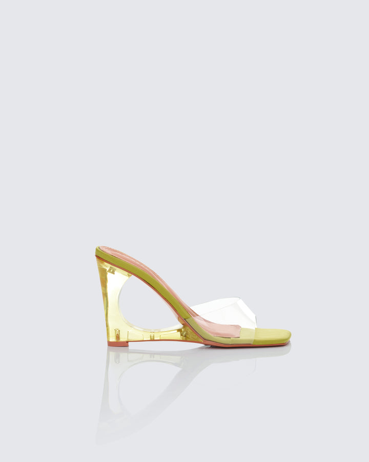 Women's green sandals – FINESSE