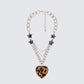 Koia Silver Leopard Heart Necklace product front