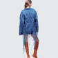 Kumi Blue Denim Macrame Jacket