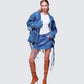 Kumi Blue Denim Macrame Jacket