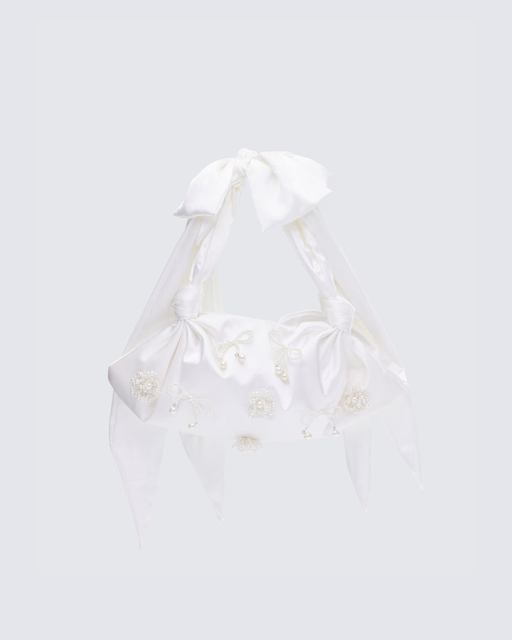 White shoulder bag – FINESSE