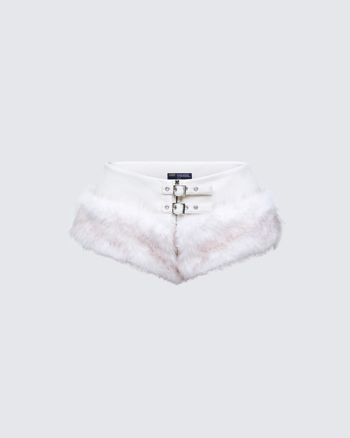 Women's white matching set alternate angle – FINESSE