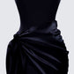 Women's black mini dress alternate angle – FINESSE