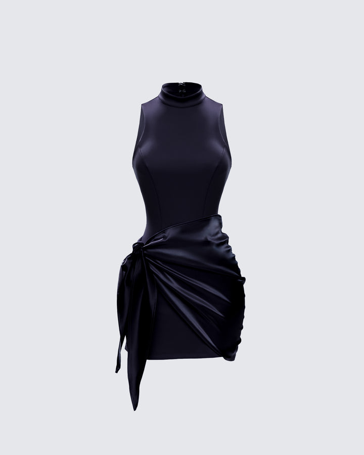 Women's black mini dress – FINESSE