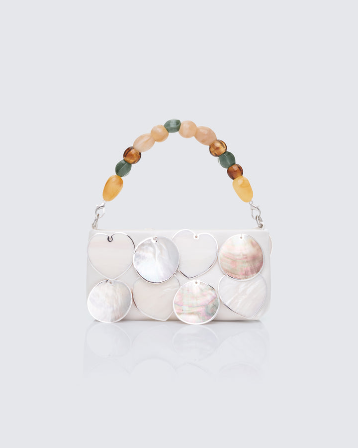 Magdalena Ivory Real Abalone Occasion Bag