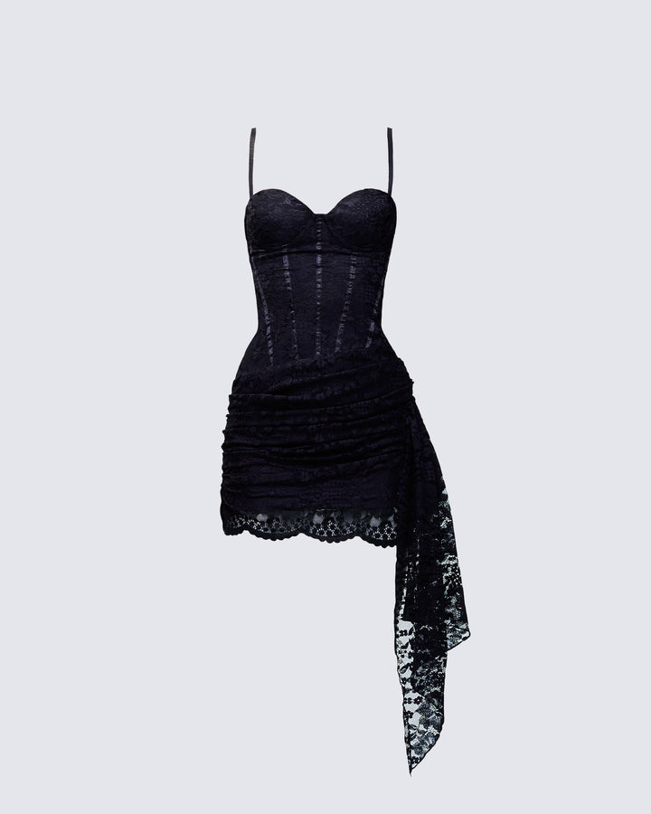 Women's black mini dress – FINESSE